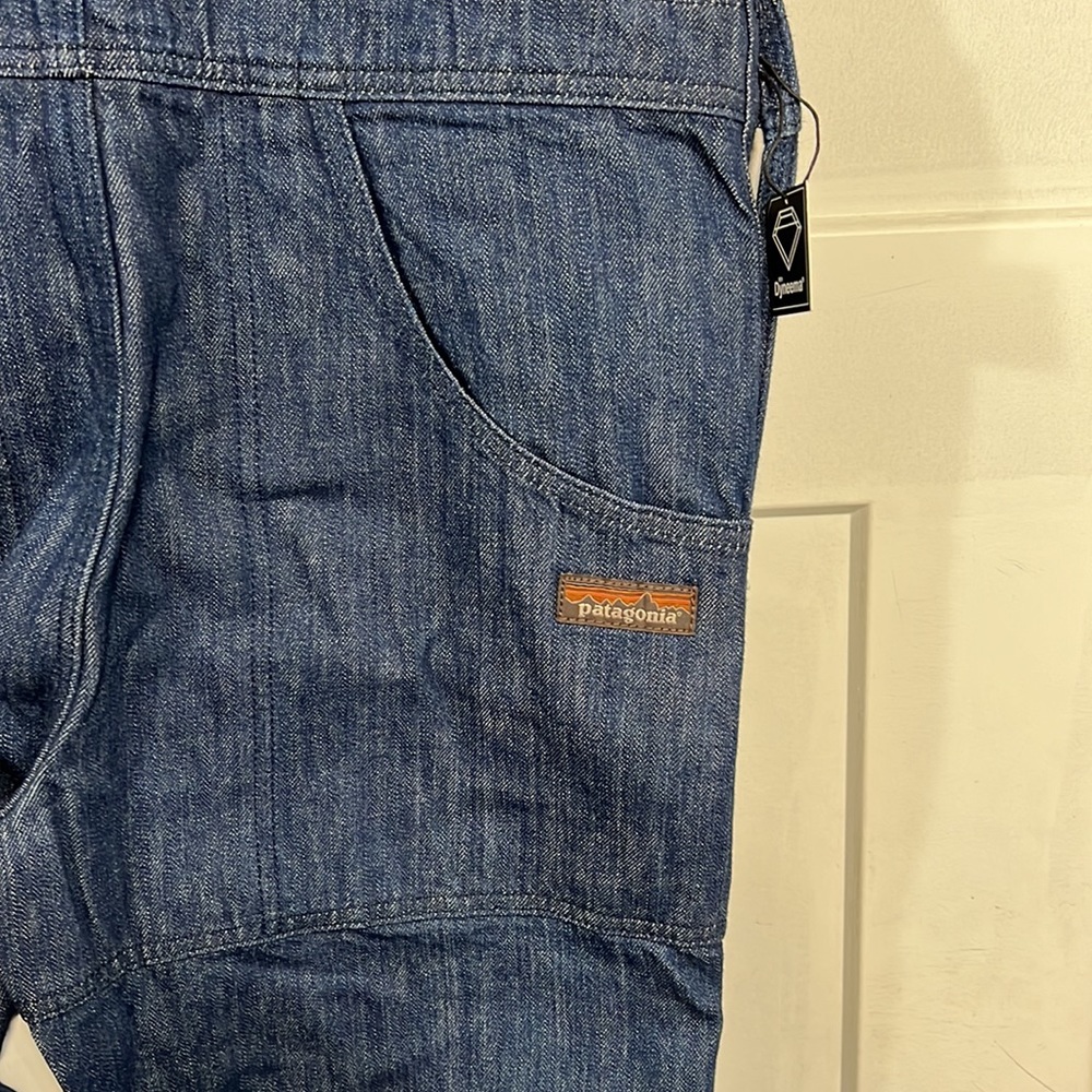 NWT PATAGONIA STEEL FORGE BLUE DEMIN BIB OVERALLS XS - Picture 11 of 16